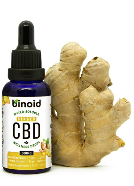 Water-Soluble CBD Drops - Ginger