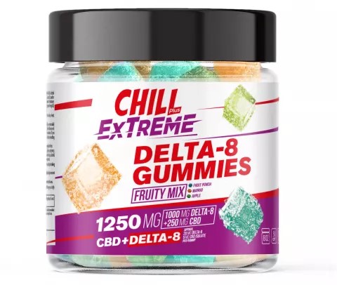 Chill Plus CBD & Delta-8 Extreme Fruity Mix Gummies