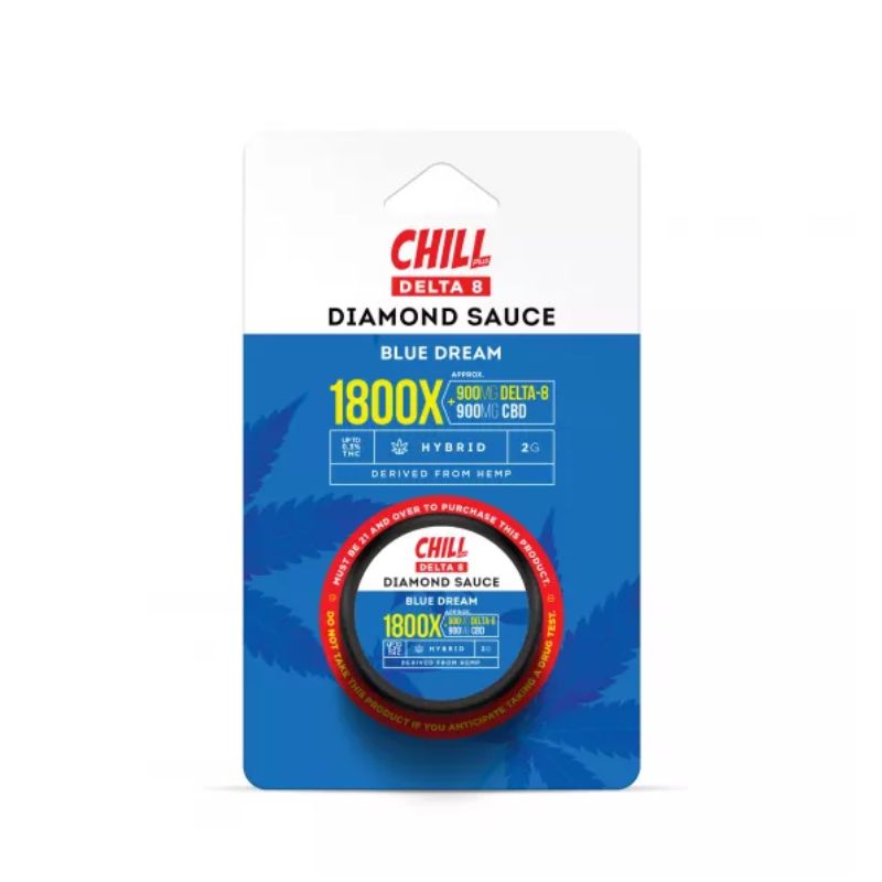Chill Plus Delta-8 THC Live Resin Diamond Sauce - Blue Dream