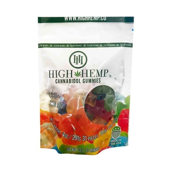 CLEAR BEARS CANNABIDOL GUMMIES CBD HIGH HEMP