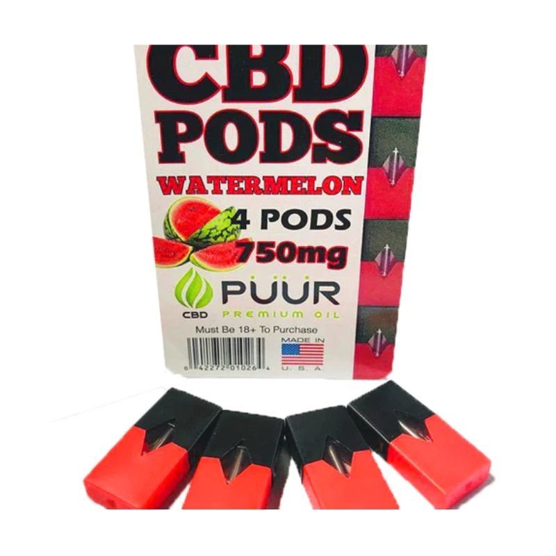 PUUR CBD  CBD PODS - (JUUL COMPATIBLE) VAPE PODS