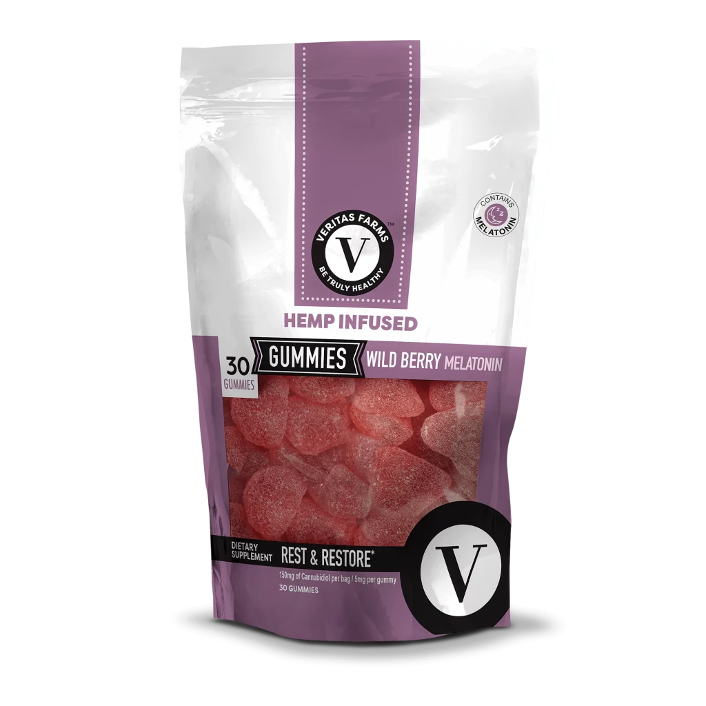 Veritas Farms Gummies Wild Berry with Melatonin