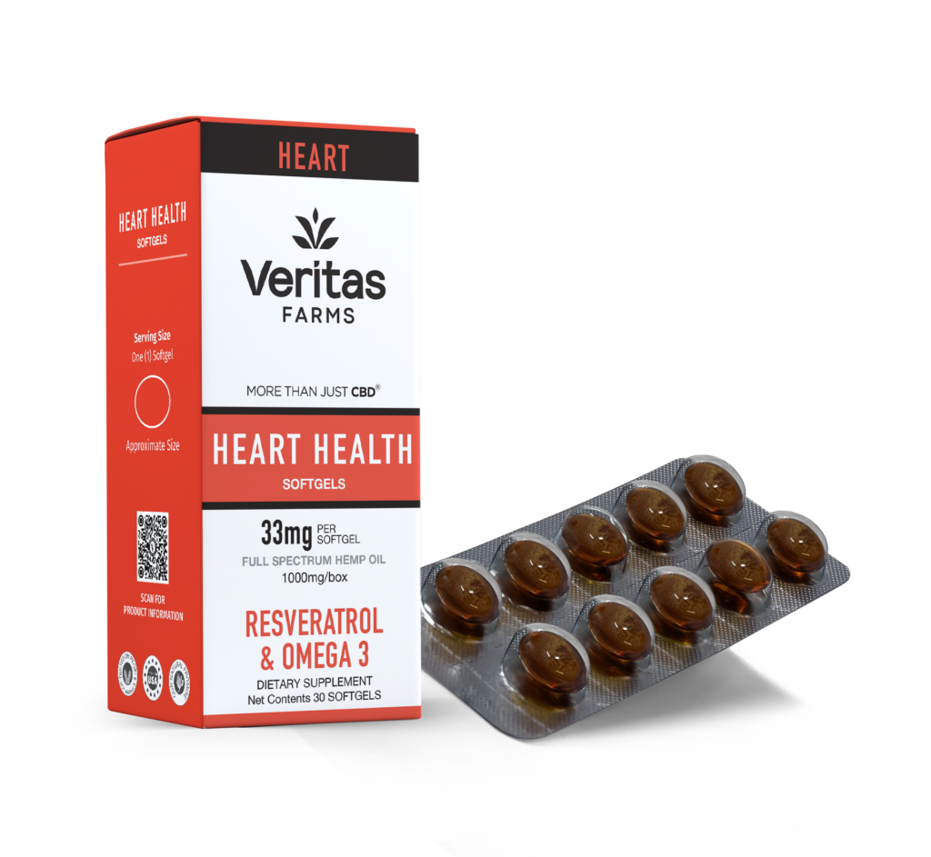 Veritas Farms Heart Health CBD Softgels