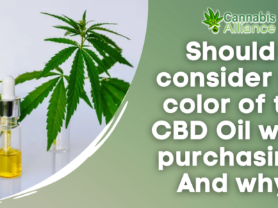 Should I consider the color of the CBD Oil when purchasing And why